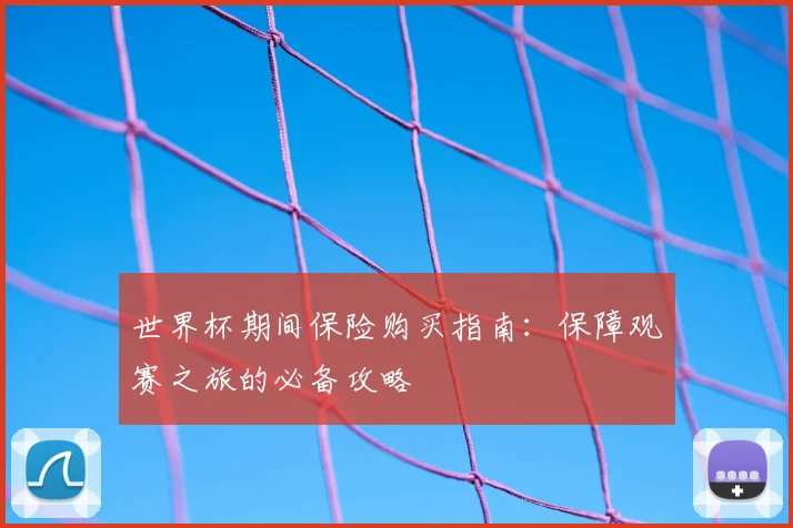 世界杯期间保险购买指南：保障观赛之旅的必备攻略