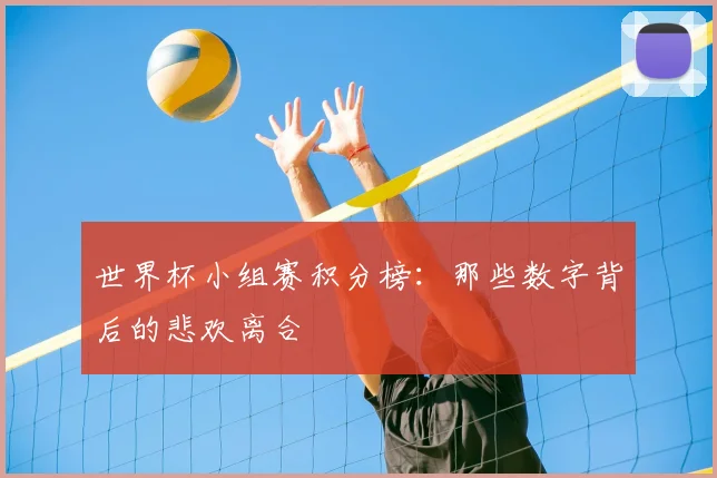 世界杯小组赛积分榜：那些数字背后的悲欢离合