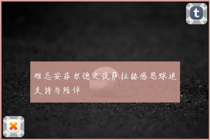 难忘安菲尔德之夜萨拉赫感恩球迷支持与陪伴