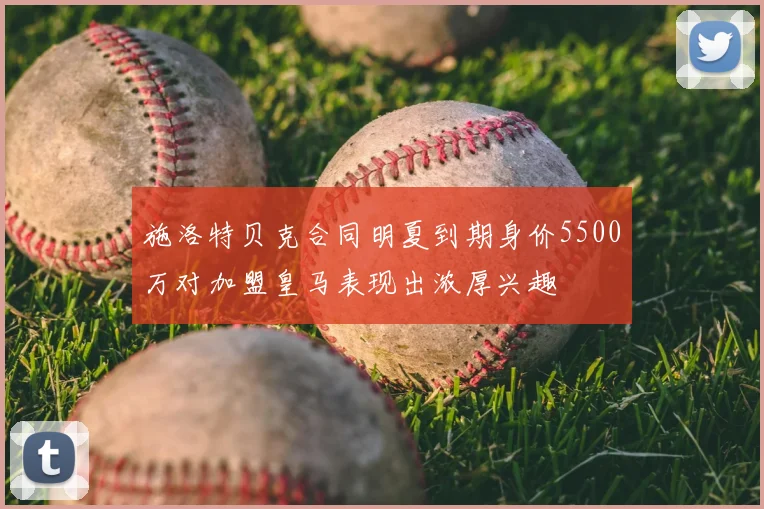 施洛特贝克合同明夏到期身价5500万对加盟皇马表现出浓厚兴趣
